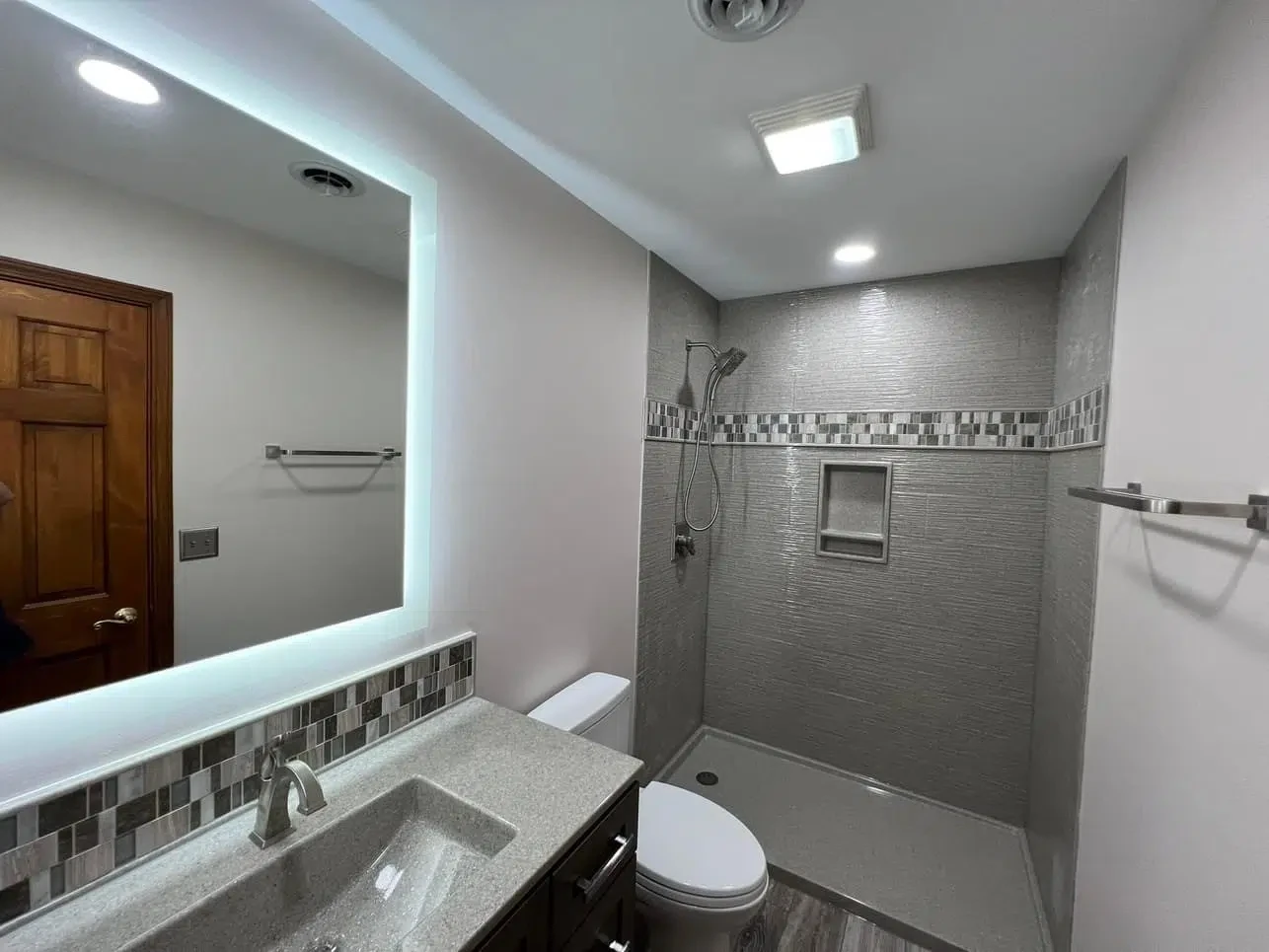 Custom walk-in shower renovation