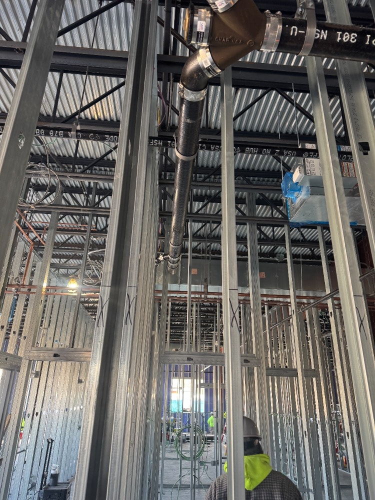 Titan Mechanical commercial plumbing rough-in