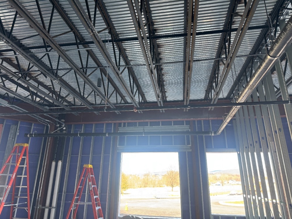 Titan Mechanical commercial job site piping